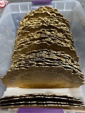 Gold Textured Chargers